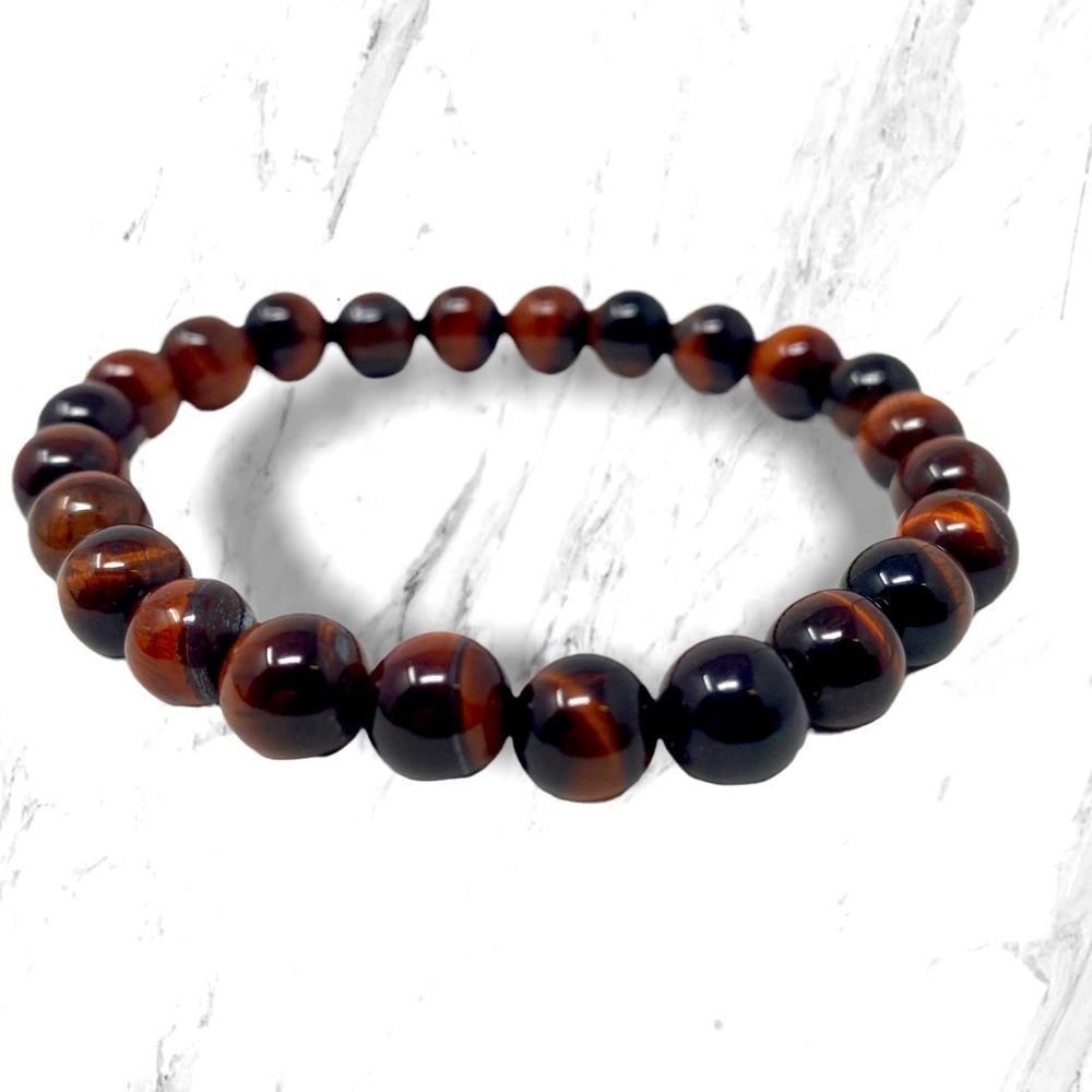 🆕 Red Tigers Eye Crystal Bracelet